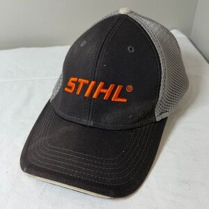 STIHL Large - XL Classic Black and Gray Mesh Cap